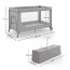 Кровать-манеж Kinderkraft Leody Up Grey KCLEODUPGRY0000 Кровать-манеж Kinderkraft Leody Up Grey KCLEODUPGRY0000