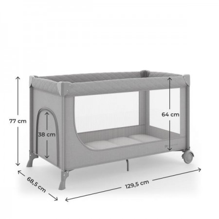 Кровать-манеж Kinderkraft Leody Up Grey KCLEODUPGRY0000 Кровать-манеж Kinderkraft Leody Up Grey KCLEODUPGRY0000