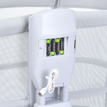 Дитяче приставне ліжечко-люлька Bambi 3328 3в1 з музикою, таймером, USB, APP та москітною сіткою, біле Дитяче приставне ліжечко-люлька Bambi 3328 3в1 з музикою, таймером, USB, APP та москітною сіткою, біле