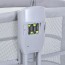 Кроватка-люлька 3378 приставная,3-в-1, APP, музыка, USB, таймер, москитн.сетка, серый