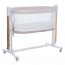 Кроватка-манеж ME 1125-G NOA Beige детское, APP, LED экран, 4цв., матрас, качели, ремни, сумка, алюм., золото+беж