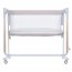 Кроватка-манеж ME 1125-G NOA Beige детское, APP, LED экран, 4цв., матрас, качели, ремни, сумка, алюм., золото+беж