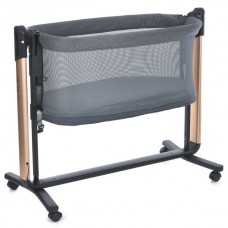Ліжечко-манеж ME 1125-G NOA Dark Gray дитяче, APP, LED екран, 4кол., матрас, гойдалка, ремені, сумка, алюм., золото+темно-сірий Ліжечко-манеж ME 1125-G NOA Dark Gray дитяче, APP, LED екран, 4кол., матрас, гойдалка, ремені, сумка, алюм., золото+темно-сірий