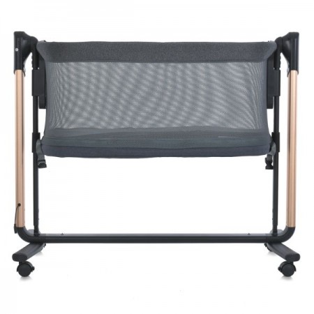 Ліжечко-манеж ME 1125-G NOA Dark Gray дитяче, APP, LED екран, 4кол., матрас, гойдалка, ремені, сумка, алюм., золото+темно-сірий Ліжечко-манеж ME 1125-G NOA Dark Gray дитяче, APP, LED екран, 4кол., матрас, гойдалка, ремені, сумка, алюм., золото+темно-сірий