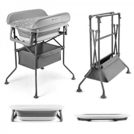 Столик для сповивання з ванночкою Kinderkraft Bubbly Grey KABUBB00GRY0000 Столик для сповивання з ванночкою Kinderkraft Bubbly Grey KABUBB00GRY0000