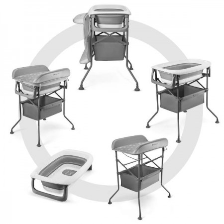 Столик для сповивання з ванночкою Kinderkraft Bubbly Grey KABUBB00GRY0000 Столик для сповивання з ванночкою Kinderkraft Bubbly Grey KABUBB00GRY0000