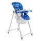 Детский стульчик для кормления JOY К-22810 "Космос" цвет бело-синий, мягкий PVC