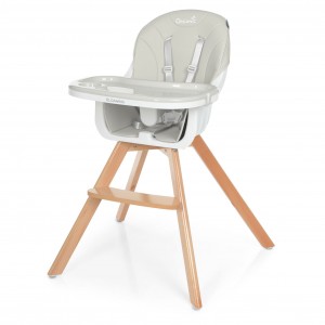 Детский деревянный стульчик для кормления El Camino ME 1050 ORGANIC v.2 Gray, серый
