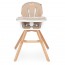 Детский деревянный стульчик для кормления El Camino ME 1050 ORGANIC v.2 Pink, разовый