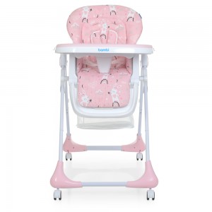 Дитячий стільчик для годування Bambi M 3233 Rabbit Pink Girl, рожевий