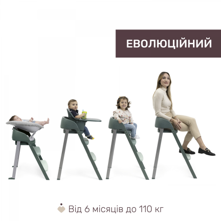 Стульчик для кормления 3 в 1 Crescendo Up арт. 87046.87 цвет Зеленый