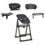 Стульчик EL CAMINO GROWEE ME 1222 Black 4в1 (шезлонг, стульчик для кормления, башня Монтессори, взрослый стул), черный Стульчик EL CAMINO GROWEE ME 1222 Black 4в1 (шезлонг, стульчик для кормления, башня Монтессори, взрослый стул), черный