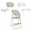 Стільчик EL CAMINO GROWEE ME 1222 White 4в1 (шезлонг, стільчик для годування, вежа Монтессорі, дорослий стілець), білий