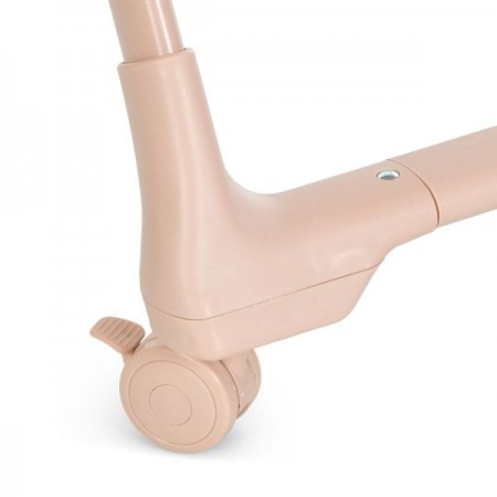 Стільчик El Camino CRYSTAL ME 1037 Nude Pink для годування, 5-точ. ремені, матрац, 4 колеса, шкір., рожевий нюд Стільчик El Camino CRYSTAL ME 1037 Nude Pink для годування, 5-точ. ремені, матрац, 4 колеса, шкір., рожевий нюд