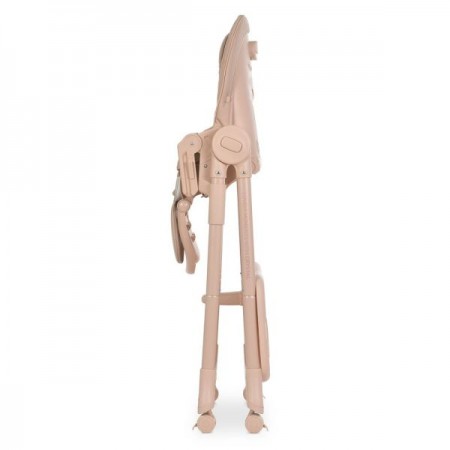 Стільчик El Camino CRYSTAL ME 1037 Nude Pink для годування, 5-точ. ремені, матрац, 4 колеса, шкір., рожевий нюд Стільчик El Camino CRYSTAL ME 1037 Nude Pink для годування, 5-точ. ремені, матрац, 4 колеса, шкір., рожевий нюд