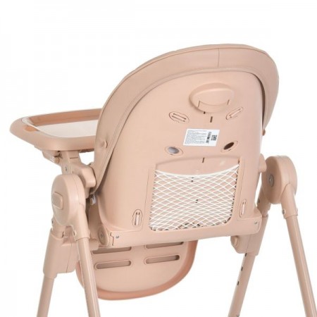 Стільчик El Camino CRYSTAL ME 1037 Nude Pink для годування, 5-точ. ремені, матрац, 4 колеса, шкір., рожевий нюд Стільчик El Camino CRYSTAL ME 1037 Nude Pink для годування, 5-точ. ремені, матрац, 4 колеса, шкір., рожевий нюд
