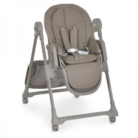 Стільчик El Camino CRYSTAL ME 1037 Nude Taupe для годування, 5-точ. ремені, матрац, 4 колеса, шкір., бежевий нюд Стільчик El Camino CRYSTAL ME 1037 Nude Taupe для годування, 5-точ. ремені, матрац, 4 колеса, шкір., бежевий нюд