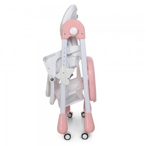 Детский стульчик для кормления Bambi M 3233 Lamb Light Pink, розовый