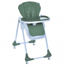 Стульчик M 3233L Jade Green для годування, 3 положення спинки та підніжки, 4колеса, корзинка, екошкіра, зелений Стульчик M 3233L Jade Green для годування, 3 положення спинки та підніжки, 4колеса, корзинка, екошкіра, зелений