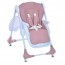 Стульчик M 3233L Pink для кормления, 3 положения спинки и подножки, 4колеса, корзинка, экокожа, розовый Стульчик M 3233L Pink для кормления, 3 положения спинки и подножки, 4колеса, корзинка, экокожа, розовый