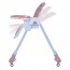 Стульчик M 3233L Pink для кормления, 3 положения спинки и подножки, 4колеса, корзинка, экокожа, розовый Стульчик M 3233L Pink для кормления, 3 положения спинки и подножки, 4колеса, корзинка, экокожа, розовый