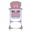 Стульчик M 3233L Pink для кормления, 3 положения спинки и подножки, 4колеса, корзинка, экокожа, розовый Стульчик M 3233L Pink для кормления, 3 положения спинки и подножки, 4колеса, корзинка, экокожа, розовый