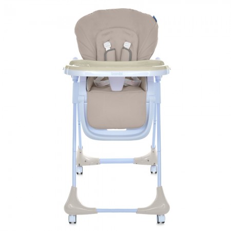 Стульчик M 3233L Taupe Beige для кормления, 3 положения спинки и подножки, 4колеса, корзинка, экокожа, бежевый Стульчик M 3233L Taupe Beige для кормления, 3 положения спинки и подножки, 4колеса, корзинка, экокожа, бежевый