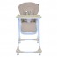 Стульчик M 3233L Taupe Beige для кормления, 3 положения спинки и подножки, 4колеса, корзинка, экокожа, бежевый Стульчик M 3233L Taupe Beige для кормления, 3 положения спинки и подножки, 4колеса, корзинка, экокожа, бежевый