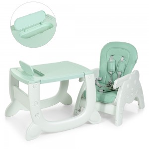Детский стульчик-трансформер для кормления Bambi M 3612-5, зеленый