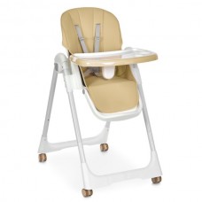 Стільчик M 5673 Beige для годування, складний, 5-ти точ.рем., екошкіра, регул.підніжка, бежевий Стільчик M 5673 Beige для годування, складний, 5-ти точ.рем., екошкіра, регул.підніжка, бежевий