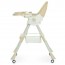 Стільчик M 6302 Beige для годування, складний, 5-ти точ.рем., екошкіра, регул.підніжка, бежевий