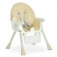 Стільчик M 6302 Beige для годування, складний, 5-ти точ.рем., екошкіра, регул.підніжка, бежевий