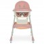 Стульчик M 6302 Pink для кормления, складной, 5-ти точ.рем., экокожа, регул.подножка, розовый