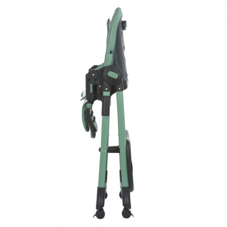 Стульчик ME 1037-B CRYSTAL Green для кормления, 5-точ. ремни, матрас, 4 колеса, кож., зеленый Стульчик ME 1037-B CRYSTAL Green для кормления, 5-точ. ремни, матрас, 4 колеса, кож., зеленый