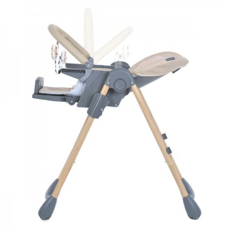 Стільчик ME 1115-W CRAFT Beige для годування, 5-точ.ремені, матрац, 2 колеса, шкір., бежевий Стільчик ME 1115-W CRAFT Beige для годування, 5-точ.ремені, матрац, 2 колеса, шкір., бежевий