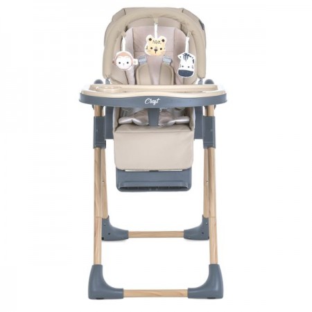 Стільчик ME 1115-W CRAFT Beige для годування, 5-точ.ремені, матрац, 2 колеса, шкір., бежевий Стільчик ME 1115-W CRAFT Beige для годування, 5-точ.ремені, матрац, 2 колеса, шкір., бежевий