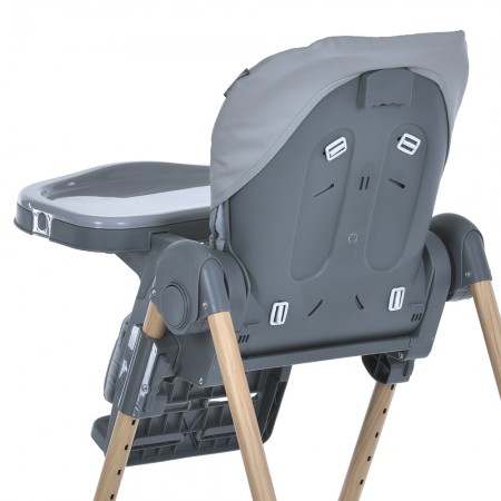 Стульчик ME 1115-W CRAFT Gray для кормления, 5-точ.ремни, матрас, 2 колеса, кож., серый Стульчик ME 1115-W CRAFT Gray для кормления, 5-точ.ремни, матрас, 2 колеса, кож., серый