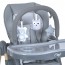 Стульчик ME 1115-W CRAFT Gray для кормления, 5-точ.ремни, матрас, 2 колеса, кож., серый Стульчик ME 1115-W CRAFT Gray для кормления, 5-точ.ремни, матрас, 2 колеса, кож., серый