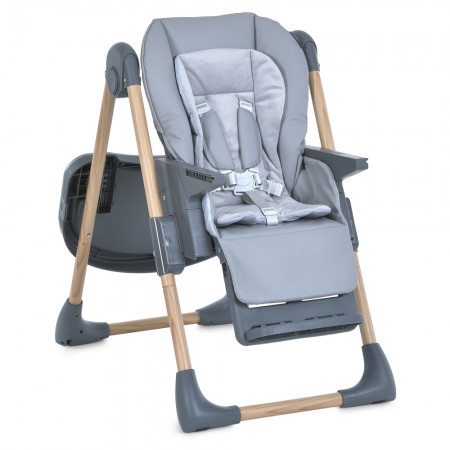 Стульчик ME 1115-W CRAFT Gray для кормления, 5-точ.ремни, матрас, 2 колеса, кож., серый Стульчик ME 1115-W CRAFT Gray для кормления, 5-точ.ремни, матрас, 2 колеса, кож., серый