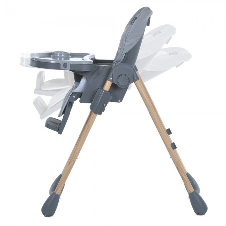 Стульчик ME 1115-W CRAFT Gray для кормления, 5-точ.ремни, матрас, 2 колеса, кож., серый Стульчик ME 1115-W CRAFT Gray для кормления, 5-точ.ремни, матрас, 2 колеса, кож., серый