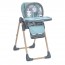Стульчик ME 1115-W CRAFT Mint для кормления, 5-точ.ремни, матрас, 2 колеса, кож., мятный