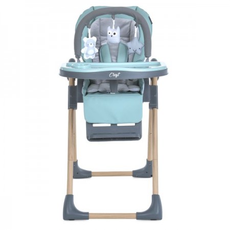 Стульчик ME 1115-W CRAFT Mint для кормления, 5-точ.ремни, матрас, 2 колеса, кож., мятный Стульчик ME 1115-W CRAFT Mint для кормления, 5-точ.ремни, матрас, 2 колеса, кож., мятный