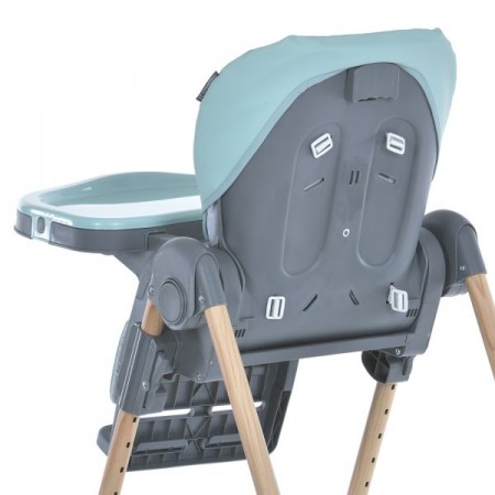 Стульчик ME 1115-W CRAFT Mint для кормления, 5-точ.ремни, матрас, 2 колеса, кож., мятный Стульчик ME 1115-W CRAFT Mint для кормления, 5-точ.ремни, матрас, 2 колеса, кож., мятный
