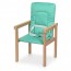 Детский деревянный стульчик-трансформер для кормления Bambi R3, зеленый