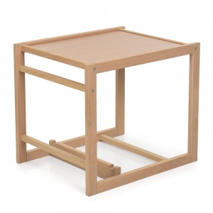 Детский деревянный стульчик-трансформер для кормления Bambi R4, кофейный