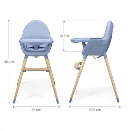 Стільчик для годування 2 в 1 Kinderkraft Fini 2 Nordic Breeze KHFINI02NOR0000