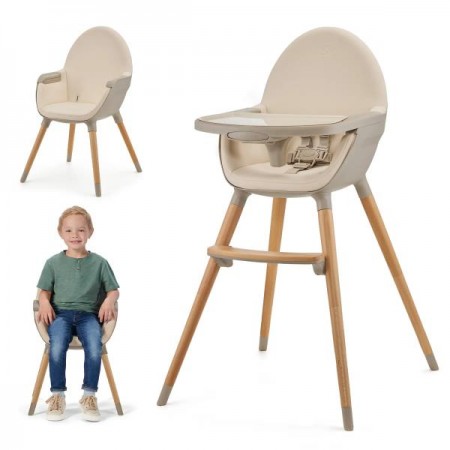 Стульчик для кормления 2 в 1 Kinderkraft Fini 2 бежевый KHFINI02BEG0000