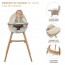 Стульчик для кормления 2 в 1 Kinderkraft Fini 2 бежевый KHFINI02BEG0000