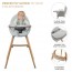 Стульчик для кормления 2 в 1 Kinderkraft Fini 2 серый KHFINI02GRY0000 Стульчик для кормления 2 в 1 Kinderkraft Fini 2 серый KHFINI02GRY0000