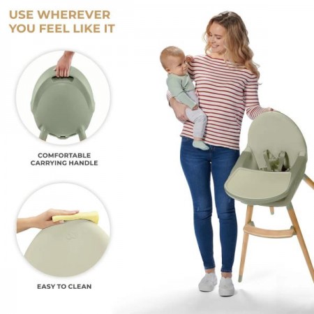 Стільчик для годування 2 в 1 Kinderkraft Fini 2 зелений KHFINI02GRE0000 Стільчик для годування 2 в 1 Kinderkraft Fini 2 зелений KHFINI02GRE0000